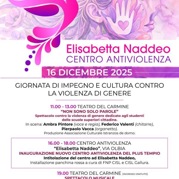 Inaugurato a Tempio Pausania il Centro Antiviolenza distrettuale “Elisabetta Naddeo”