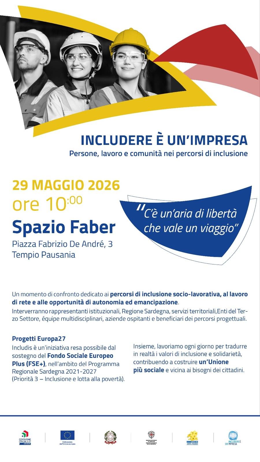 Lavoro, autonomia e rete territoriale: a Tempio Pausania l’incontro dedicato a INCLUDIS