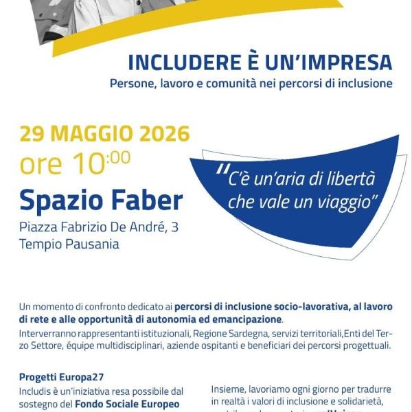 Lavoro, autonomia e rete territoriale: a Tempio Pausania l’incontro dedicato a INCLUDIS
